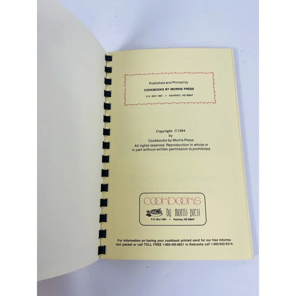 Truckee Meadows Christian Center‎ Cookbook Reno Nevada 1984 Spiral Community